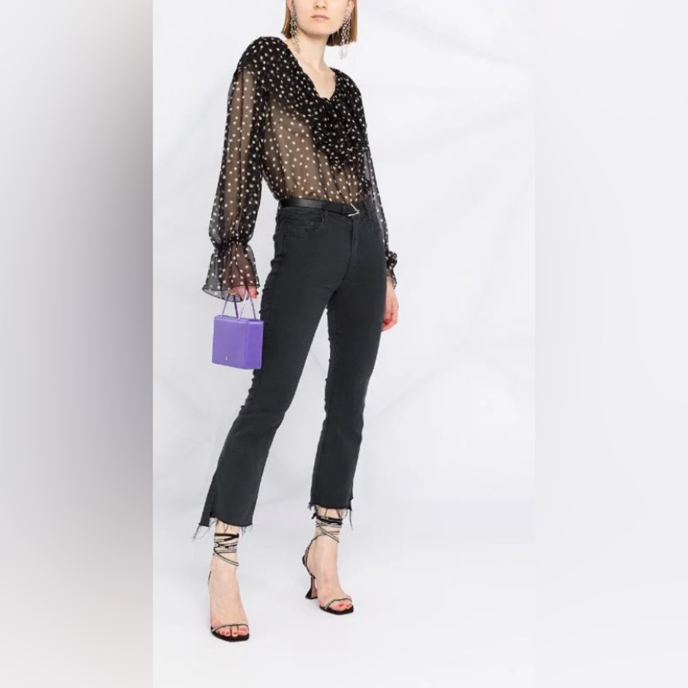 MOTHER Jeans The Insider Crop Step Fray in So Far Gone Size 27